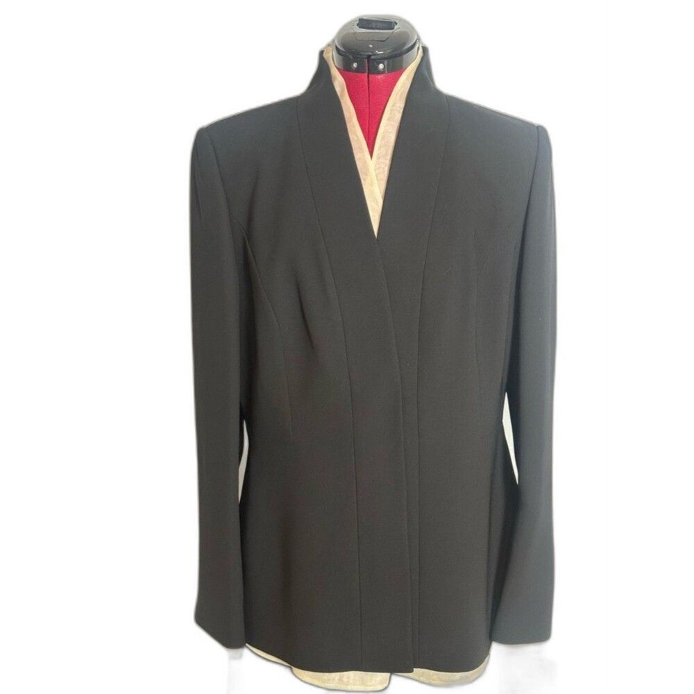 NWT Liz Claiborne Pantsuit Size 10 Black & White 2-Piece Set Blazer & Pants - Picture 5 of 16